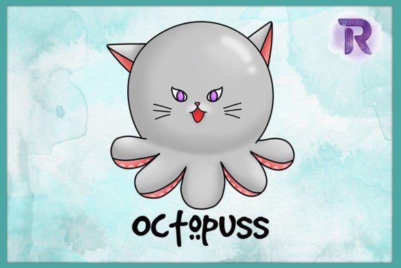 Animal Puns Octupuss Funny Cat PNG