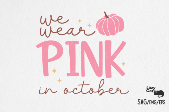 Breast Cancer Pink October SVG Design