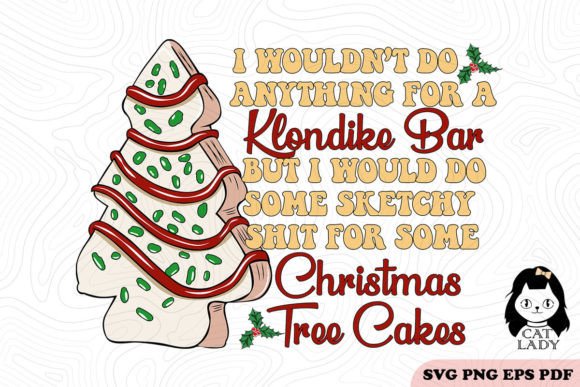 Christmas Tree Cakes SVG PNG Sublimation