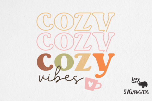 Cozy Vibes Fall SVG Design