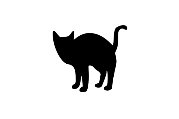 Dingbat Icon Glyph Black Cat