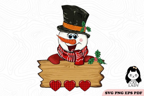 Grandma Snowman 3 to 4 Kids SVG PNG