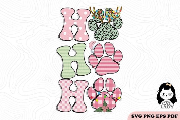 Ho Ho Ho Pink Christmas SVG PNG