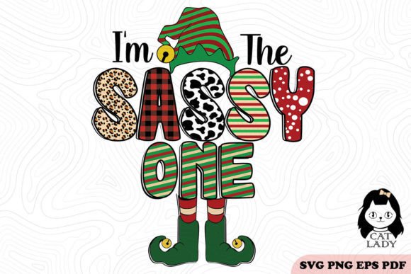 I m the Sassy One Christmas SVG PNG