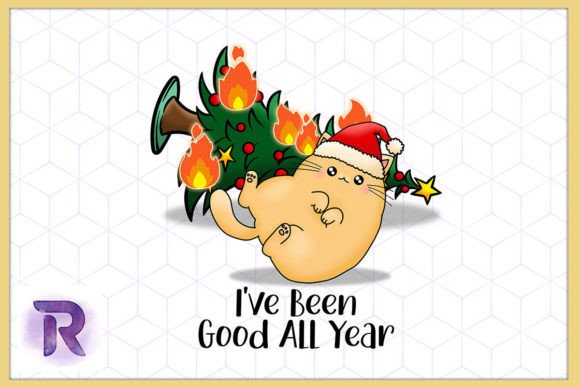 I’ve Been Good for All Year Naughty Cat