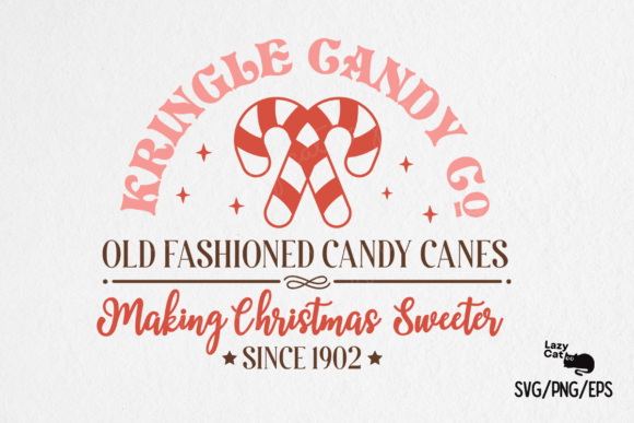 Kringle Candy Co Christmas Sign SVG