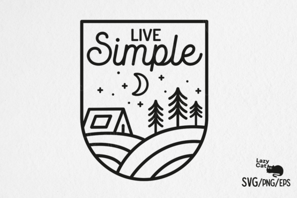 Live Simple Camping SVG Design
