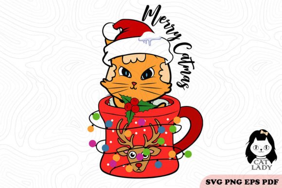 Merry Catmas Christmas SVG PNG
