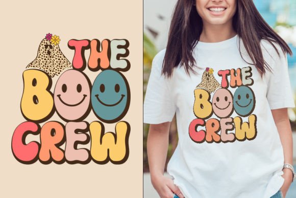 The Boo Retro Halloween Svg Design