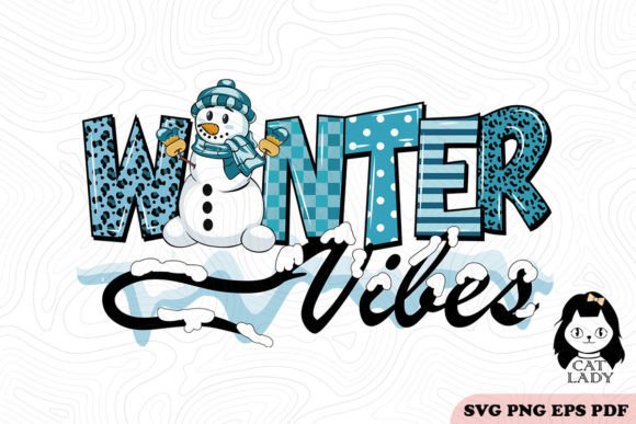 Winter Vibes Christmas SVG PNG